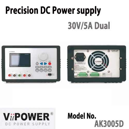 [VUPOWER] AK3005D, 30V/5A, 2채널, 300W, Precision DC Power supply,뷰파워,DC전원공급기