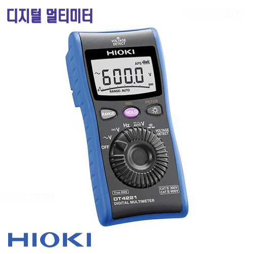 [HIOKI DT4221-20] 6000 Count, 디지털 멀티미터, DIGITAL MULTIMETER