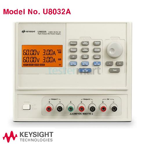 [KEYSIGHT U8032A] 60V/3A x 2채널, 5V/3A x 1채널, 375W, DC전원공급기