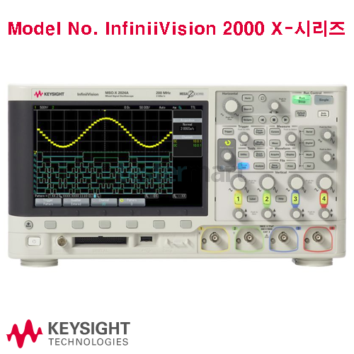 [KEYSIGHT DSOX2024A] 200MHz, 4채널, 디지털 오실로스코프