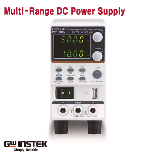 [GWINSTEK PFR-100M] 250V/2A,100W, 1CH 프로그래머블 스위칭 DC 전원공급기, 저소음