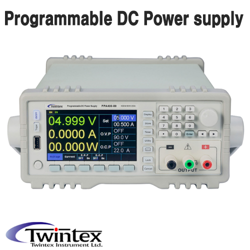 [TWINTEX PPA400-80] 80.5V/20,5A(400W), 1채널 프로그래머블 DC전원공급기, Auto Range Programmable Switching DC Power Supply