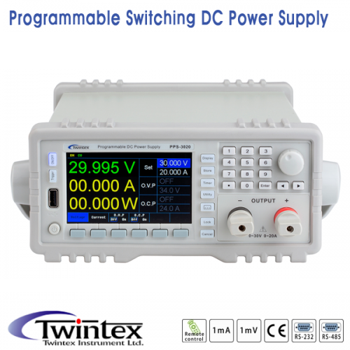 [TWINTEX PPS-3625] 36V/25A, 900W, 1채널 프로그래머블 DC전원공급기