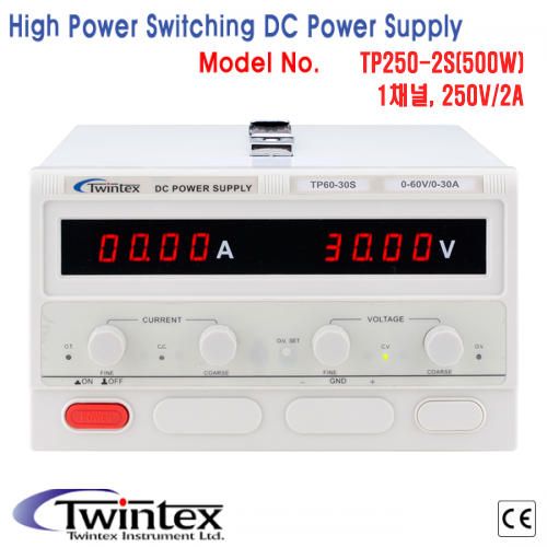 [TWINTEX TP250-2S] 250V/2A, 500W, DC전원공급기