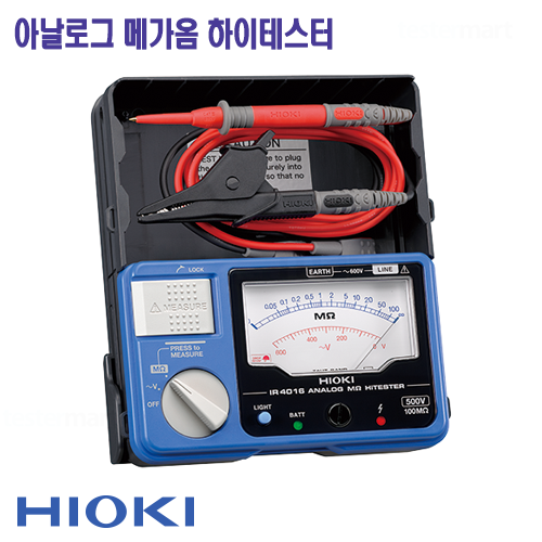 [HIOKI IR4016-20] 500V/100MΩ, 아날로그 메가옴 하이테스터