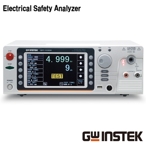 [GWINSTEK GPT-15002] 500VA, ACW/DCW, 안전규격 시험기
