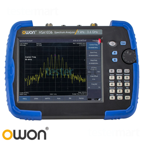 [OWON HSA1016] 9kHz-1.6GHz, Hand Held Specterum Analyzer, 휴대용 스펙트럼 분석기