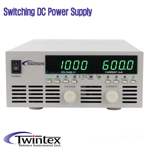[TWINTEX PCH600-20HSN] -200 ~ -2000V/300mA, 600W, Negative DC전원공급기