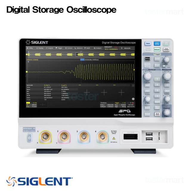 [SIGLENT SDS2104X HD] 100MHz/4CH, 디지털오실로스코프, Digital Oscilloscope