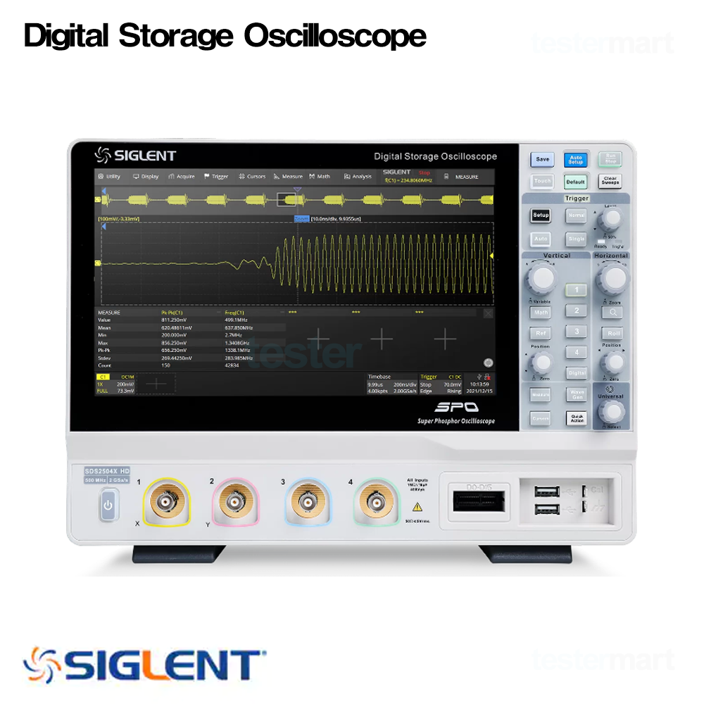 [SIGLENT SDS2204X HD] 200MHz/4CH, 디지털오실로스코프, Digital Oscilloscope