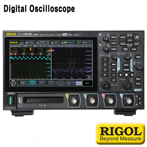 [RIGOL DHO914S] 125MHz/4채널, 1.25GSa/s, 디지털오실로스코프, 25MHz 신호발생기