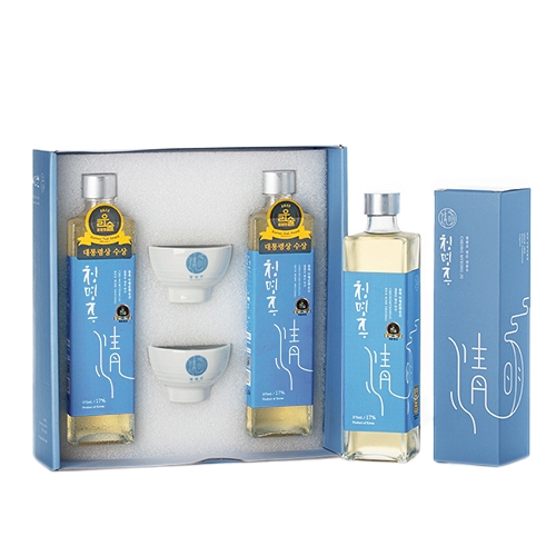 대통령상 수상 오리지널 충주청명주 17도 375ml 선물세트
