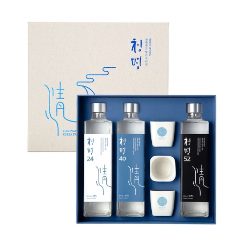 [오리지널 청명주] 청명소주 375*3 선물세트