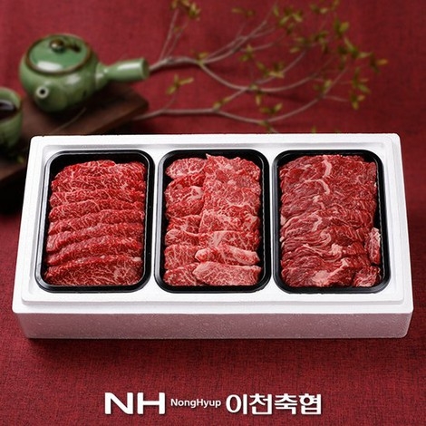 [이천축협] 무항생제 이천한우 1등급 특수부위 세트 1.5kg (냉장)