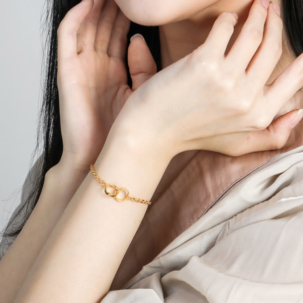 투해피니스팔찌 7.5g 17.5cm 18K장식포함