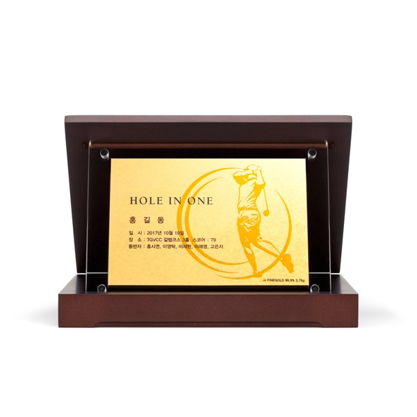 골프홀인원상패 인쇄형(중)