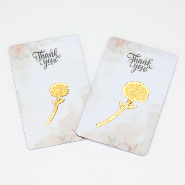 프리미엄 카네이션 골드바 카드