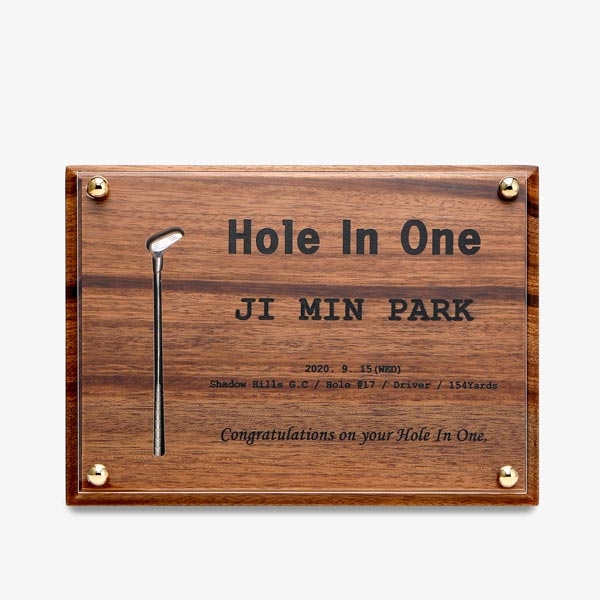 실버골프클럽 우드상패