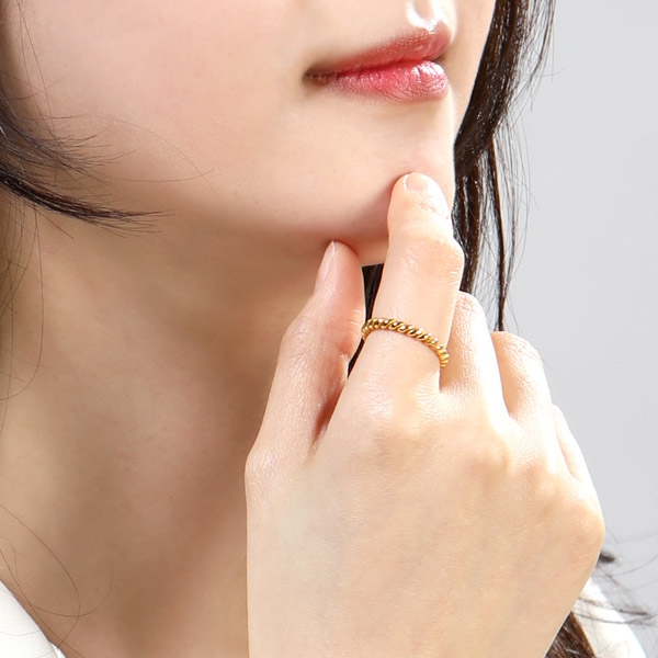 [당일발송] 도트꼬임반지 3.75g 7~16호