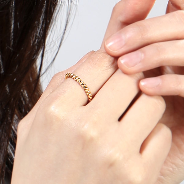 [당일발송] 도트꼬임반지 3.75g 7~16호