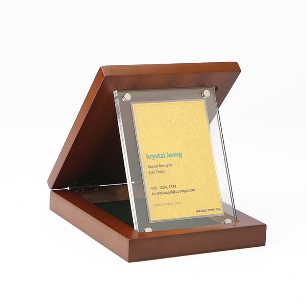 순금명함상패(세로형) 로고양각(소)