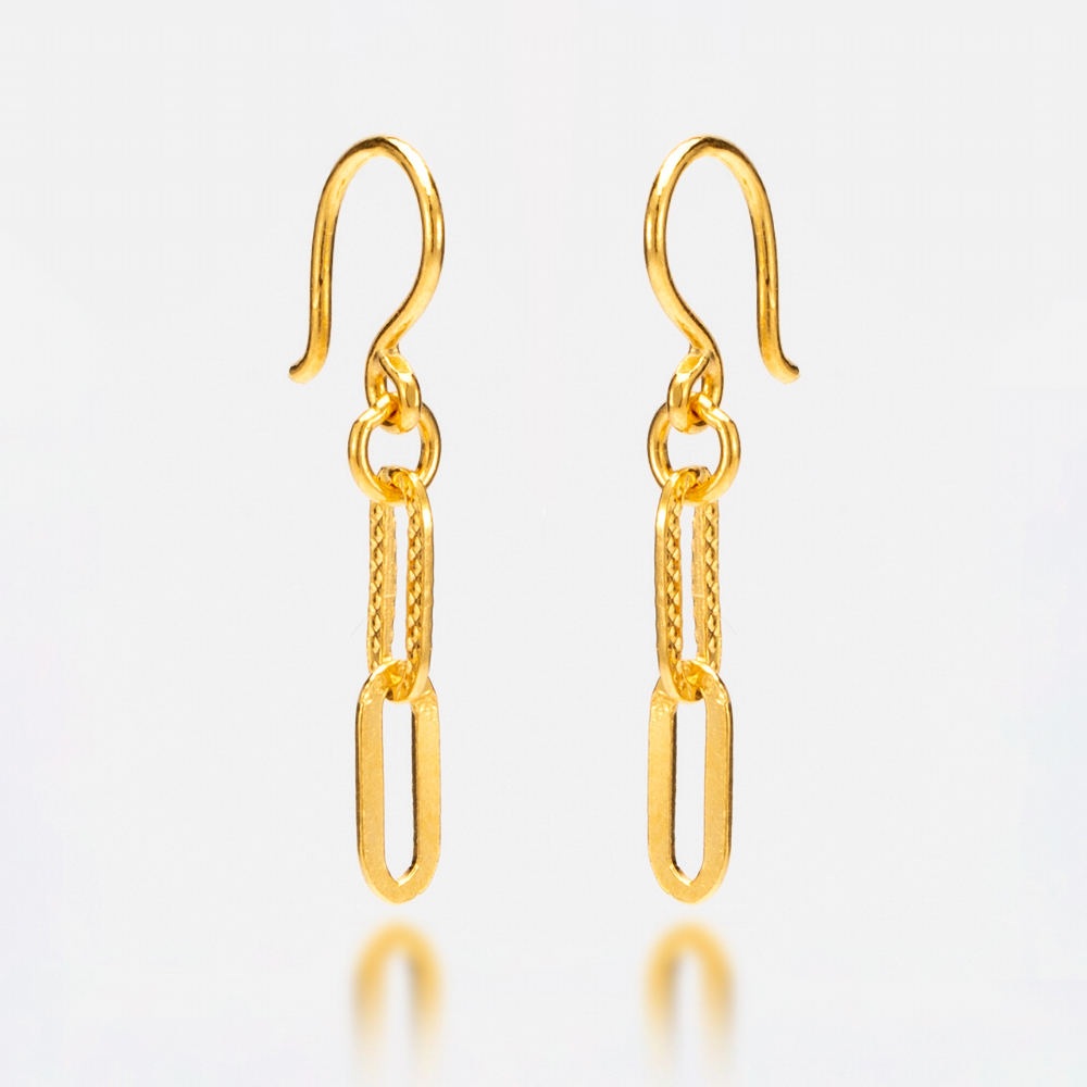 격자트윈클립귀걸이