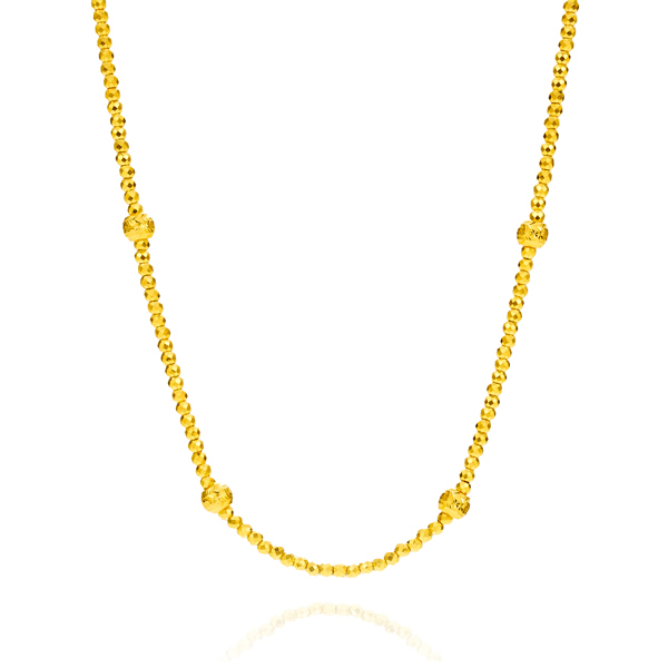 커팅볼 포인트 목걸이