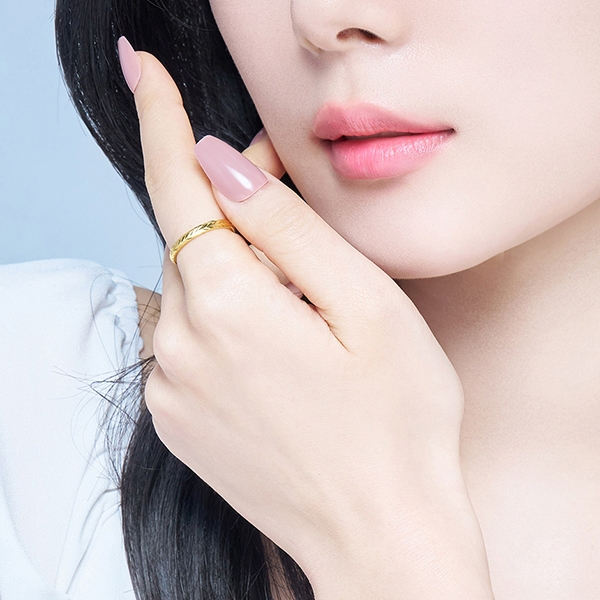 헤링본 슬림 반지