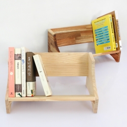 나무다움 우든 북스탠드 데스크용 소형 책꽂이 책정리 책선반 내추럴 원목가구