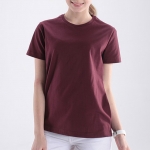 여성 베이직컬러 슬림핏 반팔 라운드넥 티셔츠 (S~3XL)