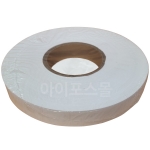 케어라벨 25mm x 200M 지관75 (1롤) 무접착 나일론라벨 와끼라벨 세탁라벨 의류라벨 메인라벨