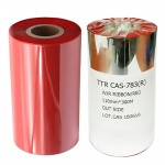 [카스] TTR CAS-783 칼라 왁스레진리본 (●적색/RED) 110mm x 300M (1롤/10롤) CAS