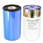 [카스] TTR CAS-783 칼라 왁스레진리본 (●청색/BLUE) 110mm x 300M (1롤/10롤) CAS