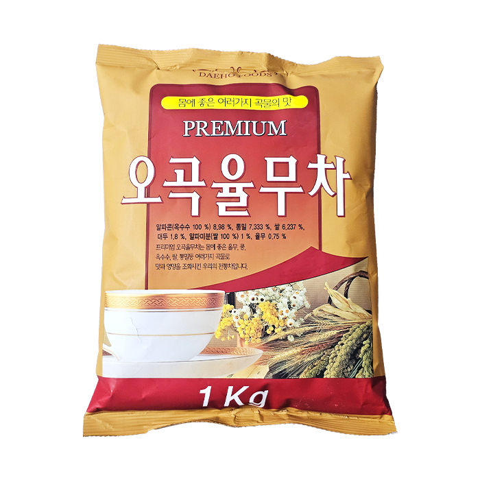 대호식품 프리미엄 오곡 율무차 1kg 자판기용 분말 파우더