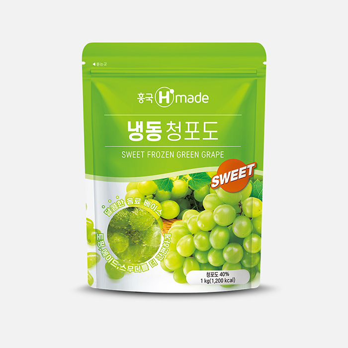 (냉동) 흥국 냉동 청포도 1kg  원물과일 가당