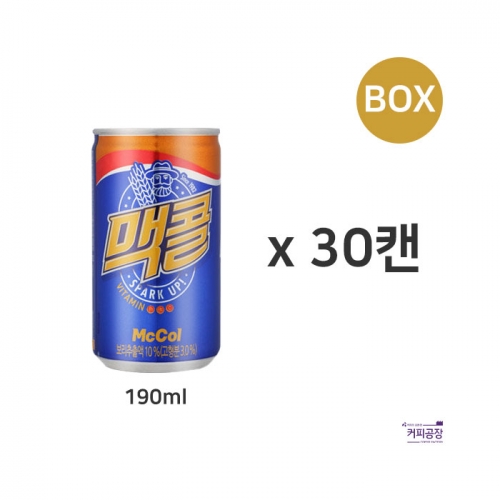 일화 맥콜 190ml x 30캔 음료수 탄산음료