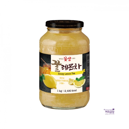 꽃샘 꿀레몬차 1kg 액상차 과일청 꿀차