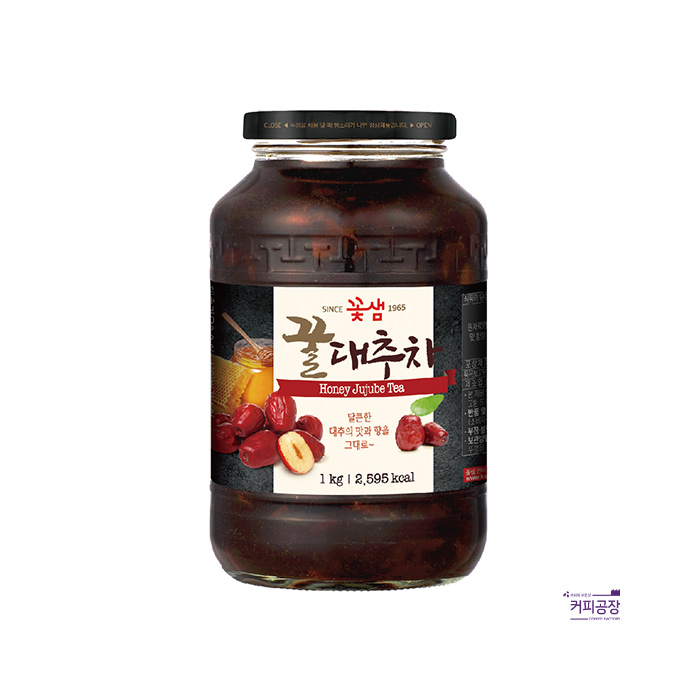 꽃샘 꿀대추차 1kg 액상차 과일청 꿀차