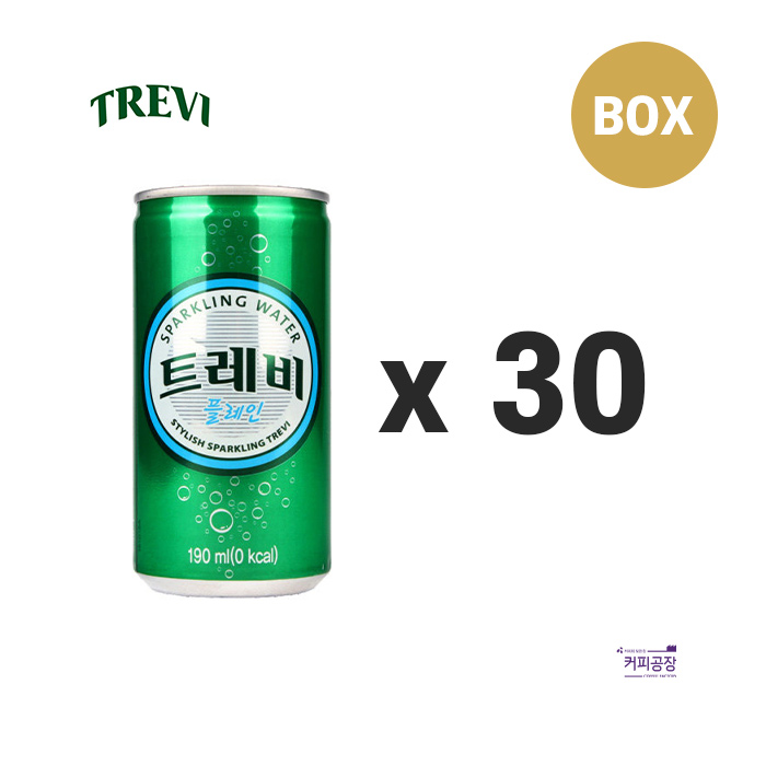 트레비 플레인 190ml x 30개입 (박스) CAN 탄산수