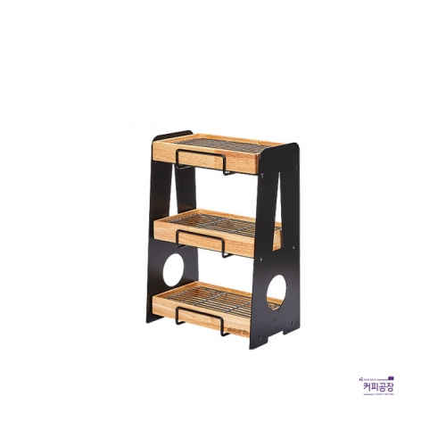 오리스타 우드 디저트 베이커리 3단 진열대