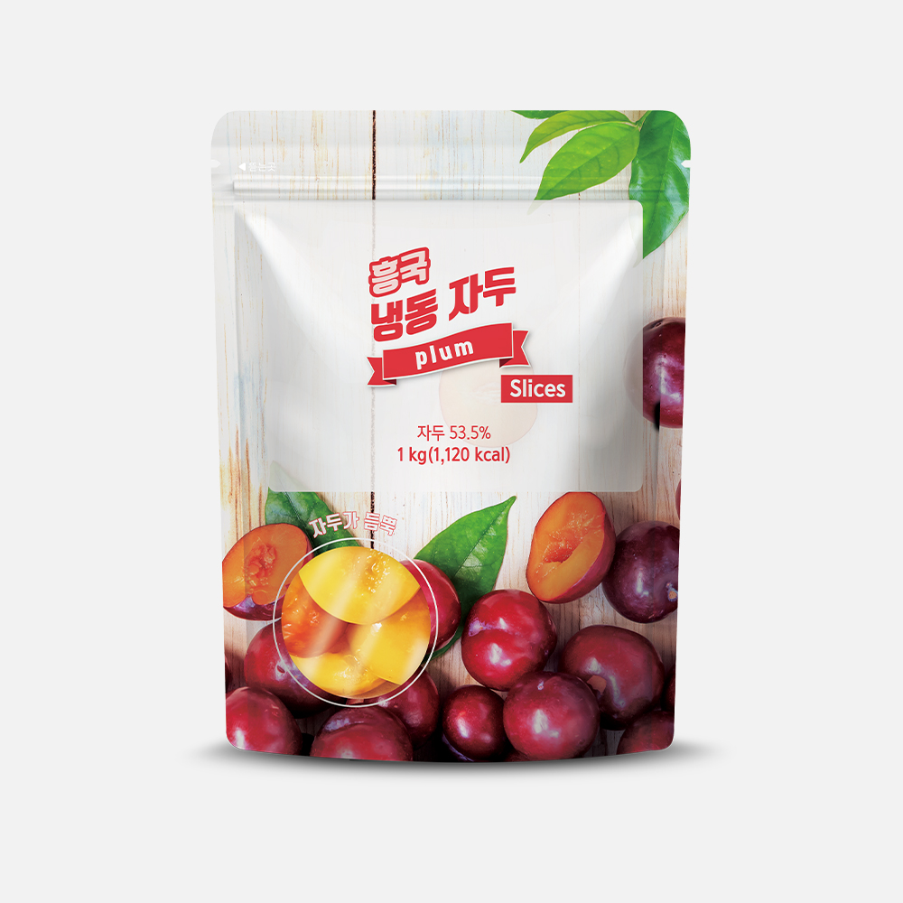 (냉동)흥국 냉동 자두 슬라이스 1kg / 자두스무디