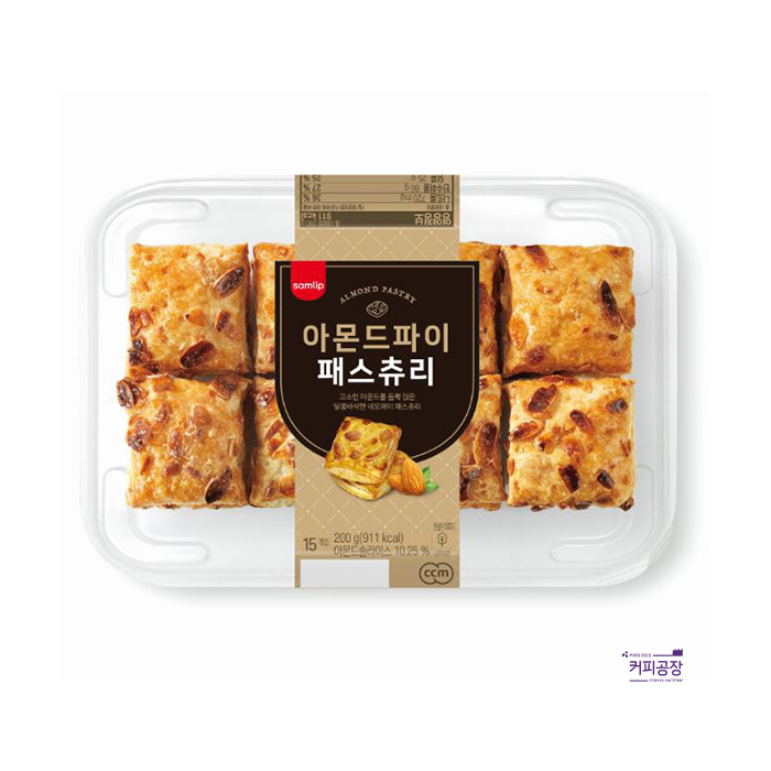 삼립 아몬드파이 패스츄리 240g(15입) x 4곽 간식빵