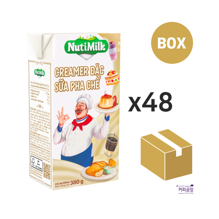 누티 크리머 연유 380g x 48개입 Nuti Food 베트남