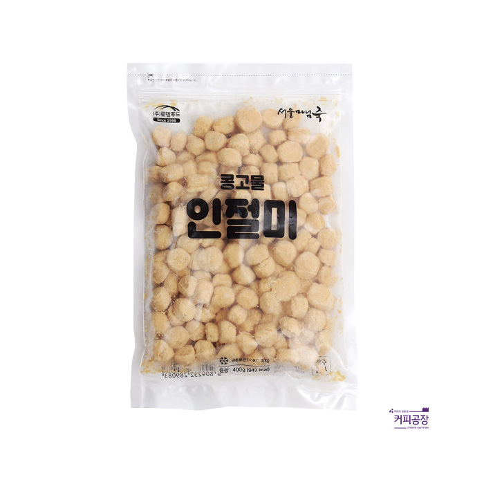 서울마님떡 콩고물 인절미 400g 빙수용 (냉동)