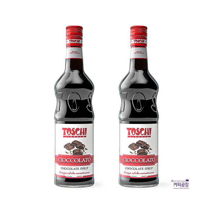 토스키 초콜렛 시럽 1000ml x 2 개 TOSCHI 초코