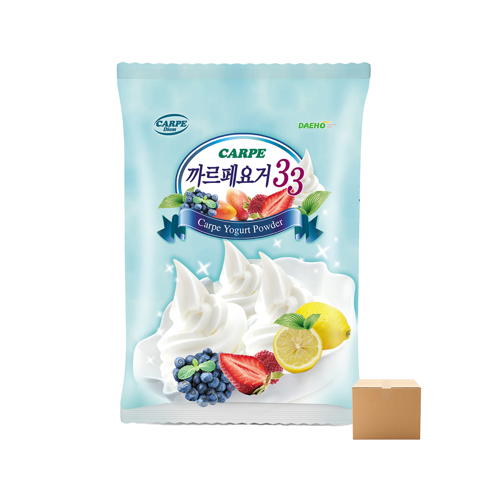 까르페데이 요거33 파우더 1kg 12개 박스 요거트 스무디