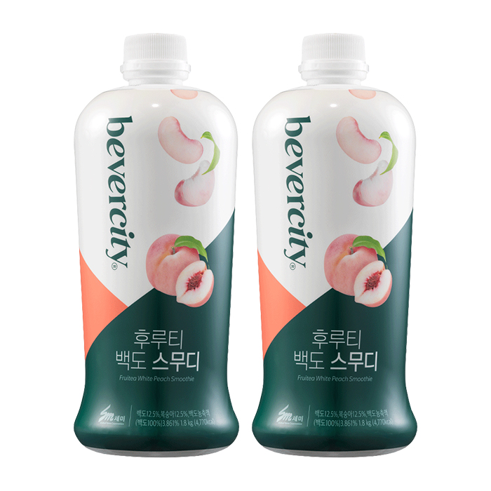세미 베버시티 후루티 백도 스무디 1.8kg 2개