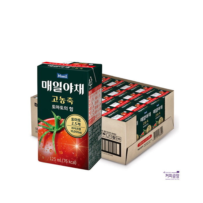 매일야채 고농축 토마토의 힘 125ml 24팩 박스 매일유업