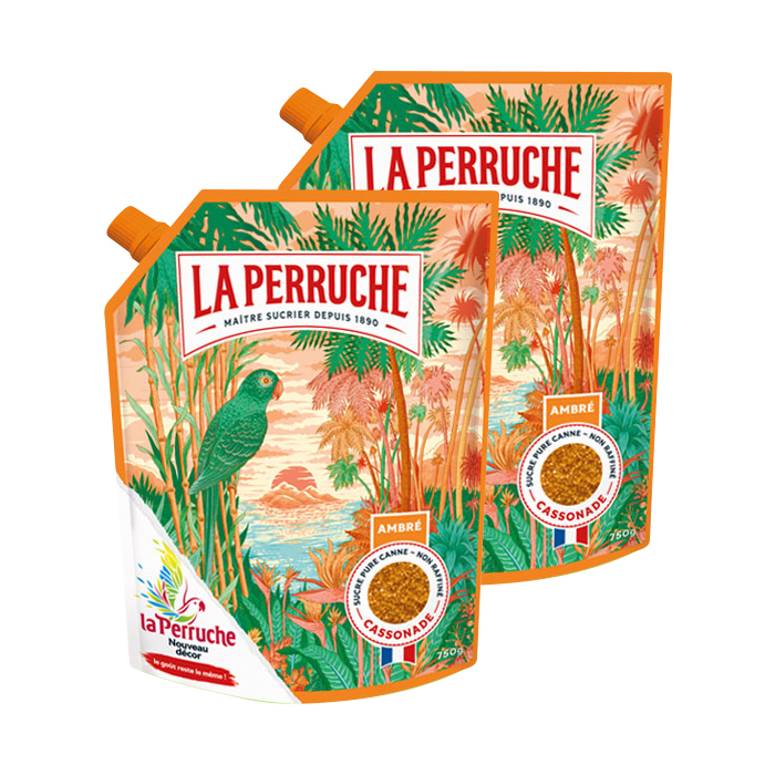 라빼르슈 비정제 사탕수수당 750g 2개 라빠르쉐 케소나드 앵무새 설탕