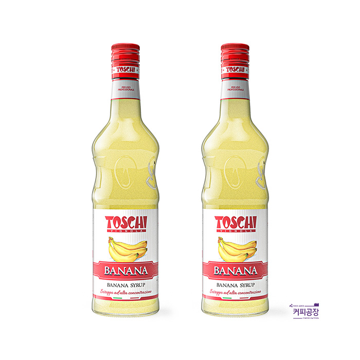 토스키 바나나 시럽 1000ml x 2개 TOSCHI